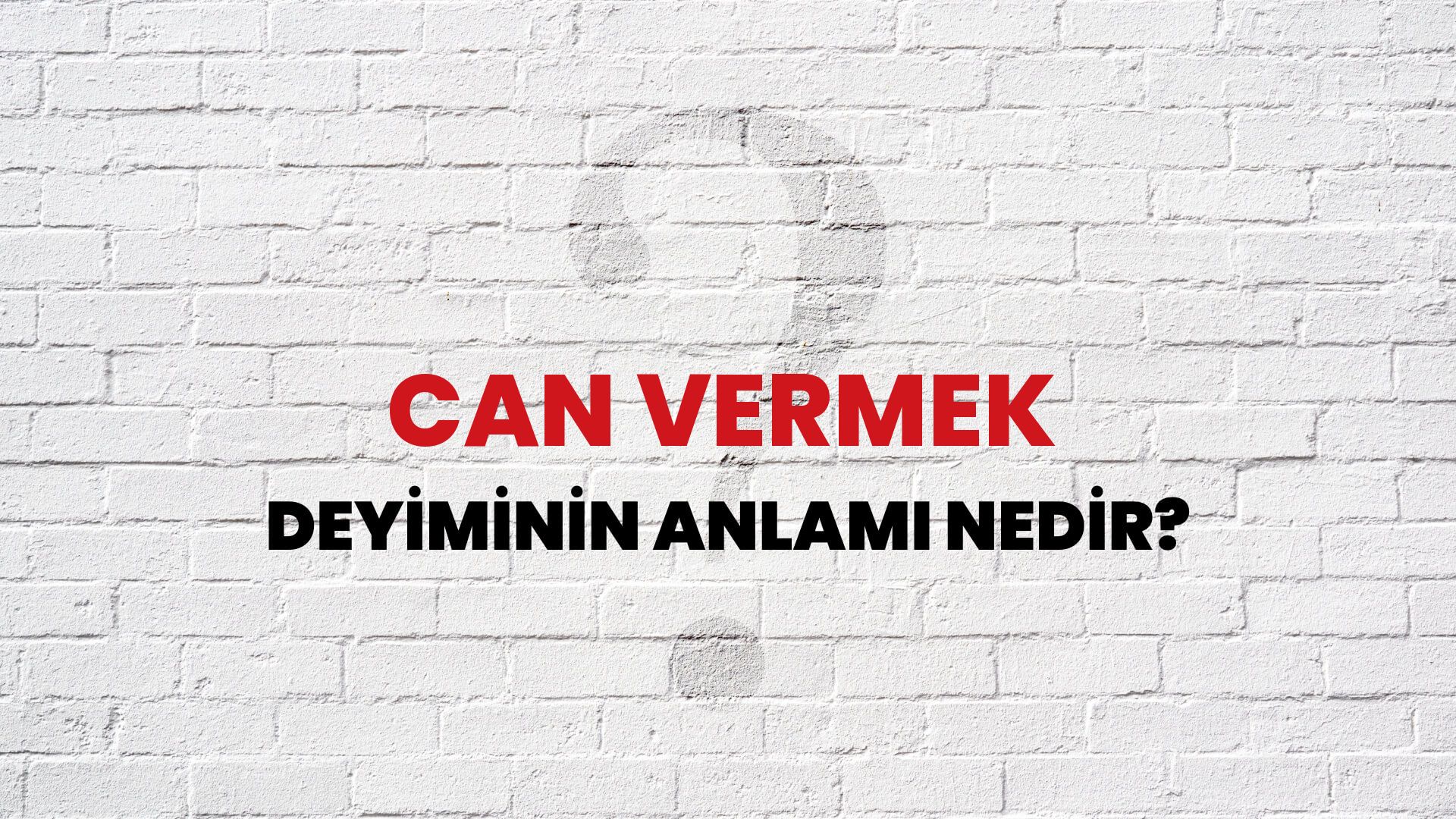 Can Vermek Deyiminin Anlamı Nedir?