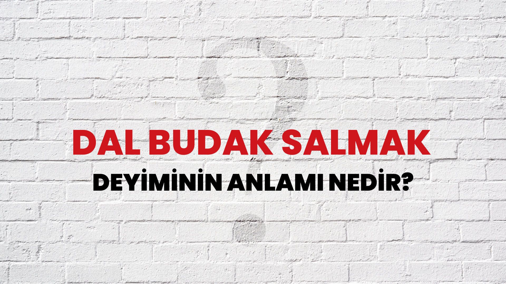 Dal Budak Salmak Deyiminin Anlamı Nedir?