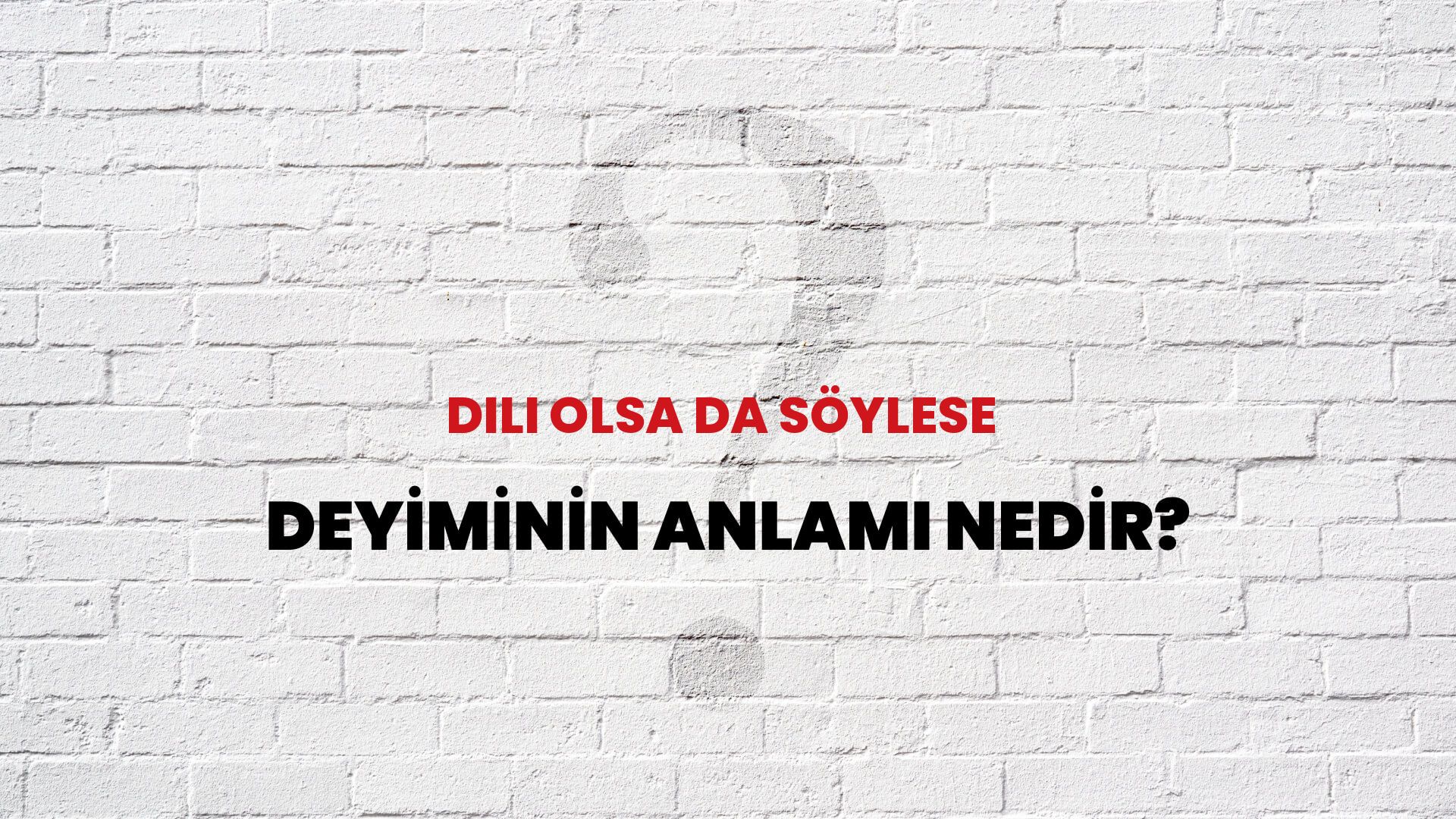 Dili Olsa Da Söylese Deyiminin Anlamı Nedir?