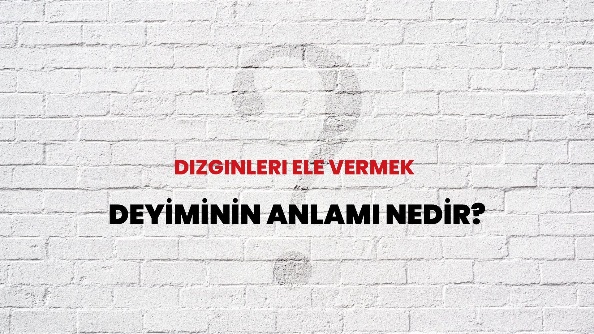 Dizginleri Ele Vermek Deyiminin Anlamı Nedir?