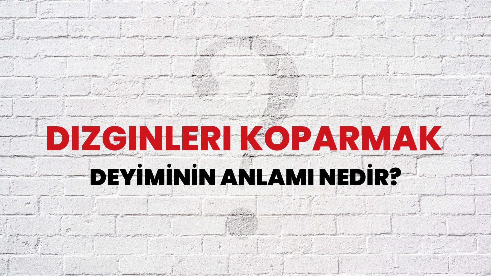 Dizginleri Koparmak Deyiminin Anlamı Nedir?