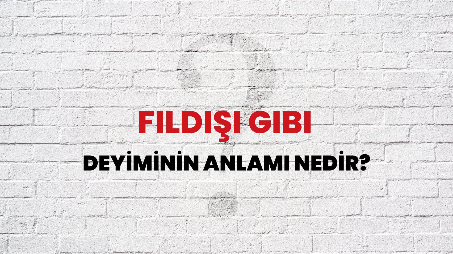 Fildişi Gibi Deyiminin Anlamı Nedir?