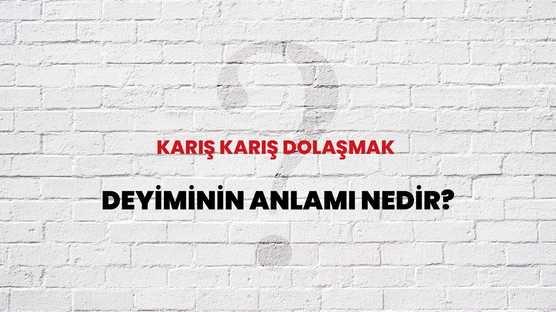 Karış Karış Dolaşmak Deyiminin Anlamı Nedir?