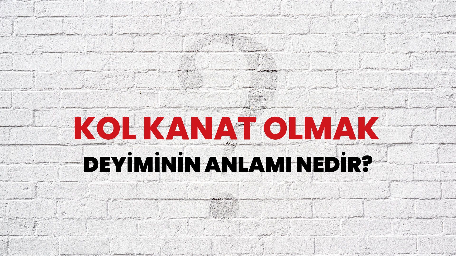 Kol Kanat Olmak Deyiminin Anlamı Nedir?
