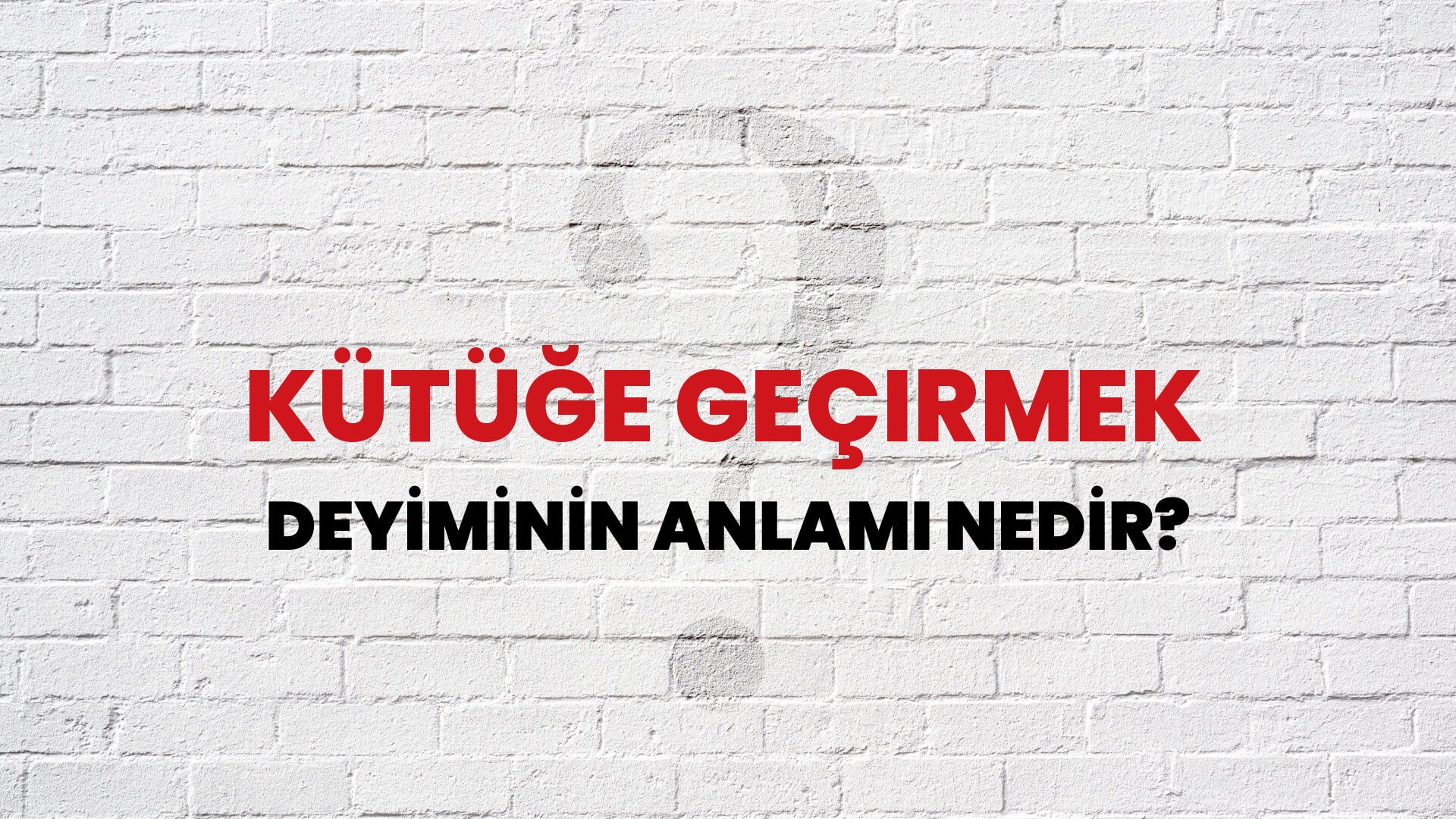 Kütüğe Geçirmek Deyiminin Anlamı Nedir?