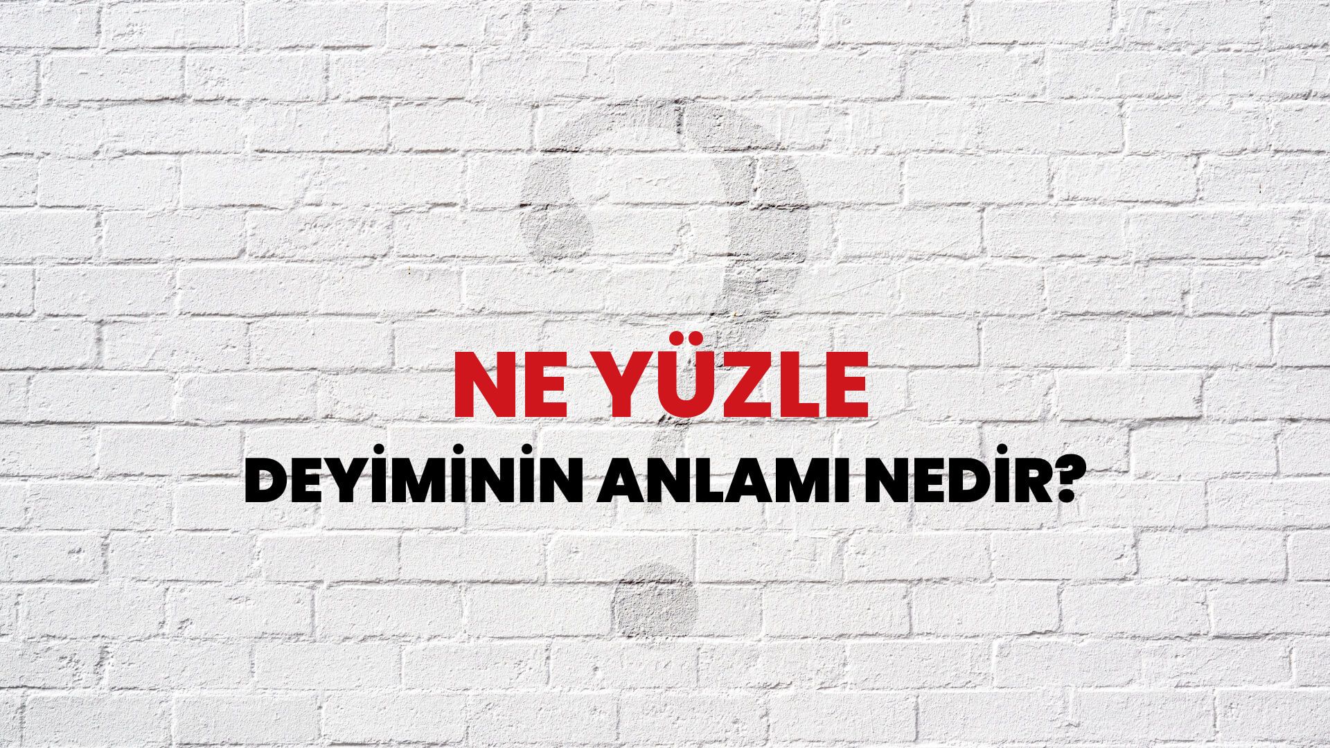 Ne Yüzle Deyiminin Anlamı Nedir?