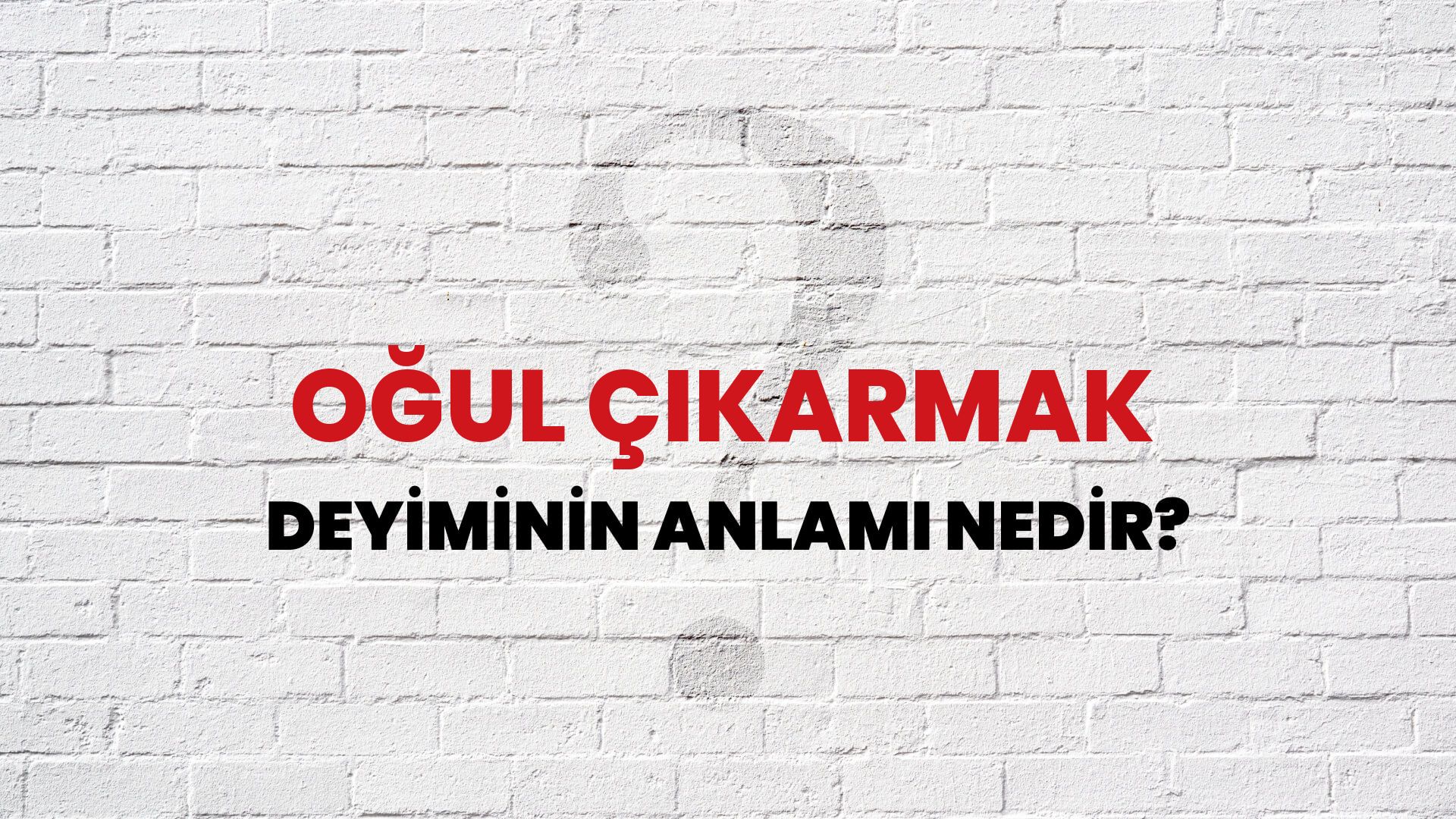 Oğul Çıkarmak Deyiminin Anlamı Nedir?