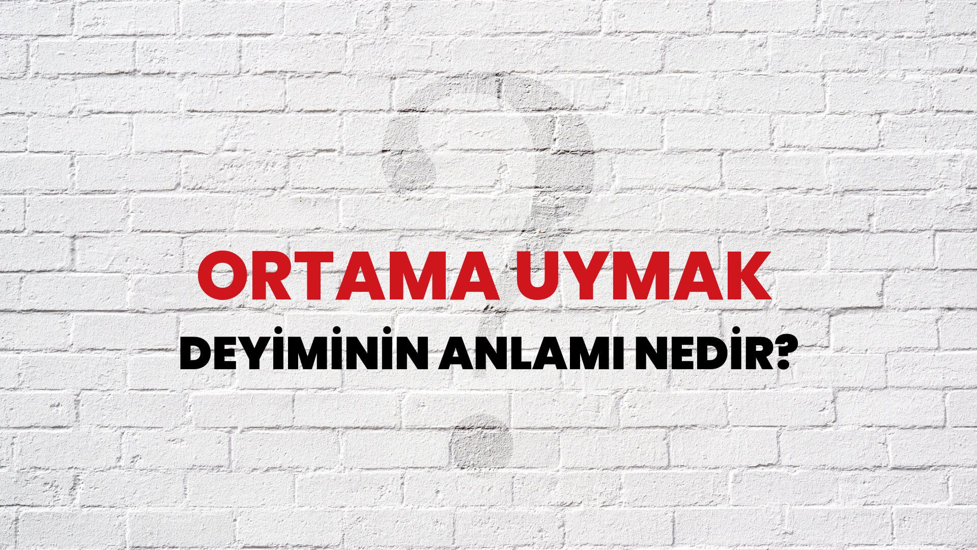 Ortama Uymak Deyiminin Anlamı Nedir?
