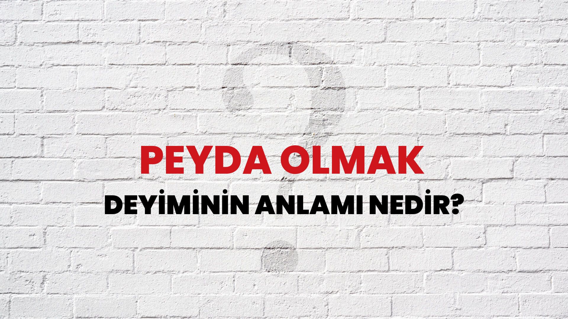 Peyda Olmak Deyiminin Anlamı Nedir?