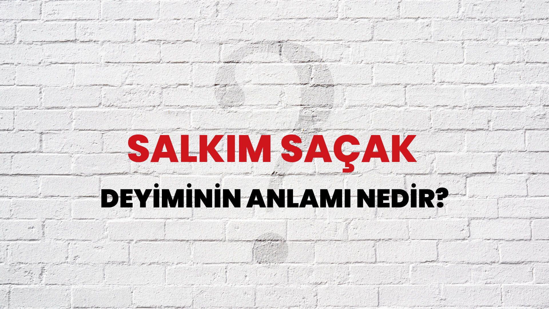 Salkım Saçak Deyiminin Anlamı Nedir?