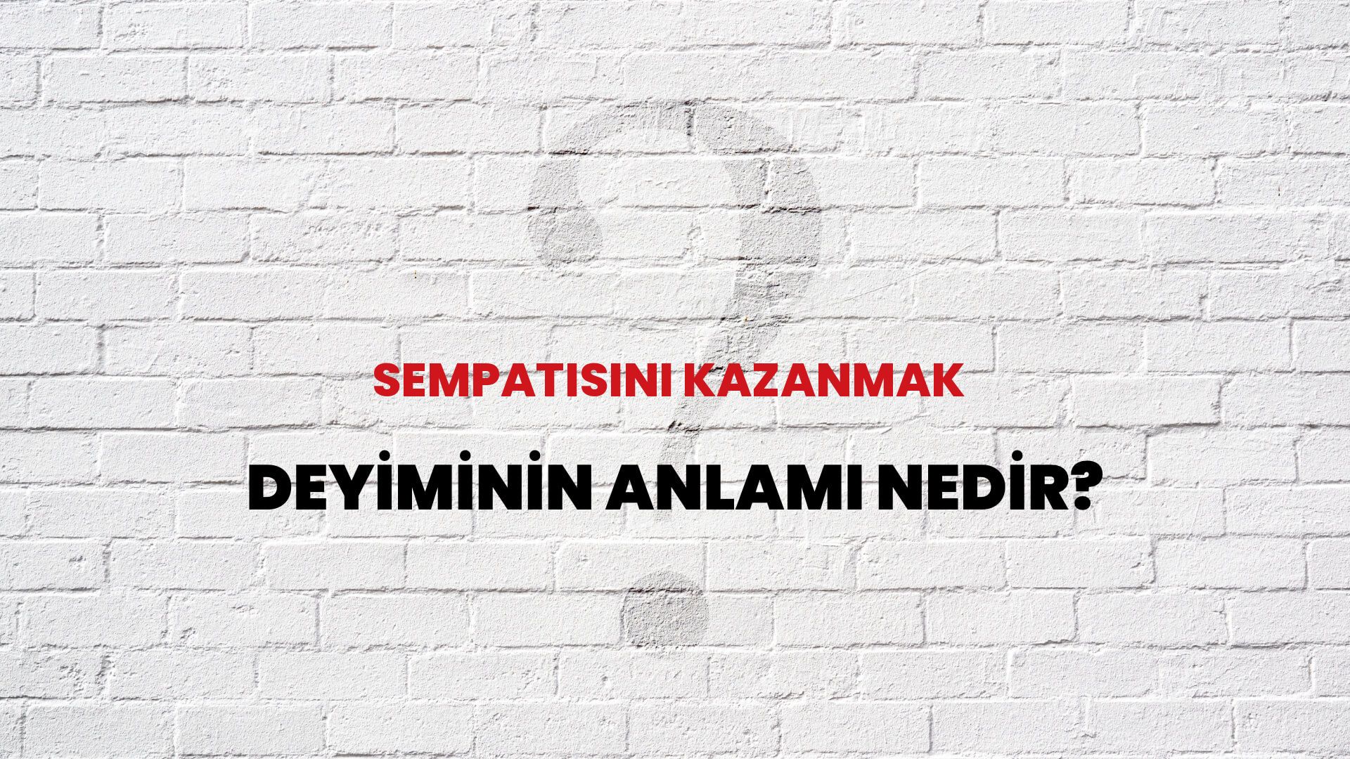 Sempatisini Kazanmak Deyiminin Anlamı Nedir?