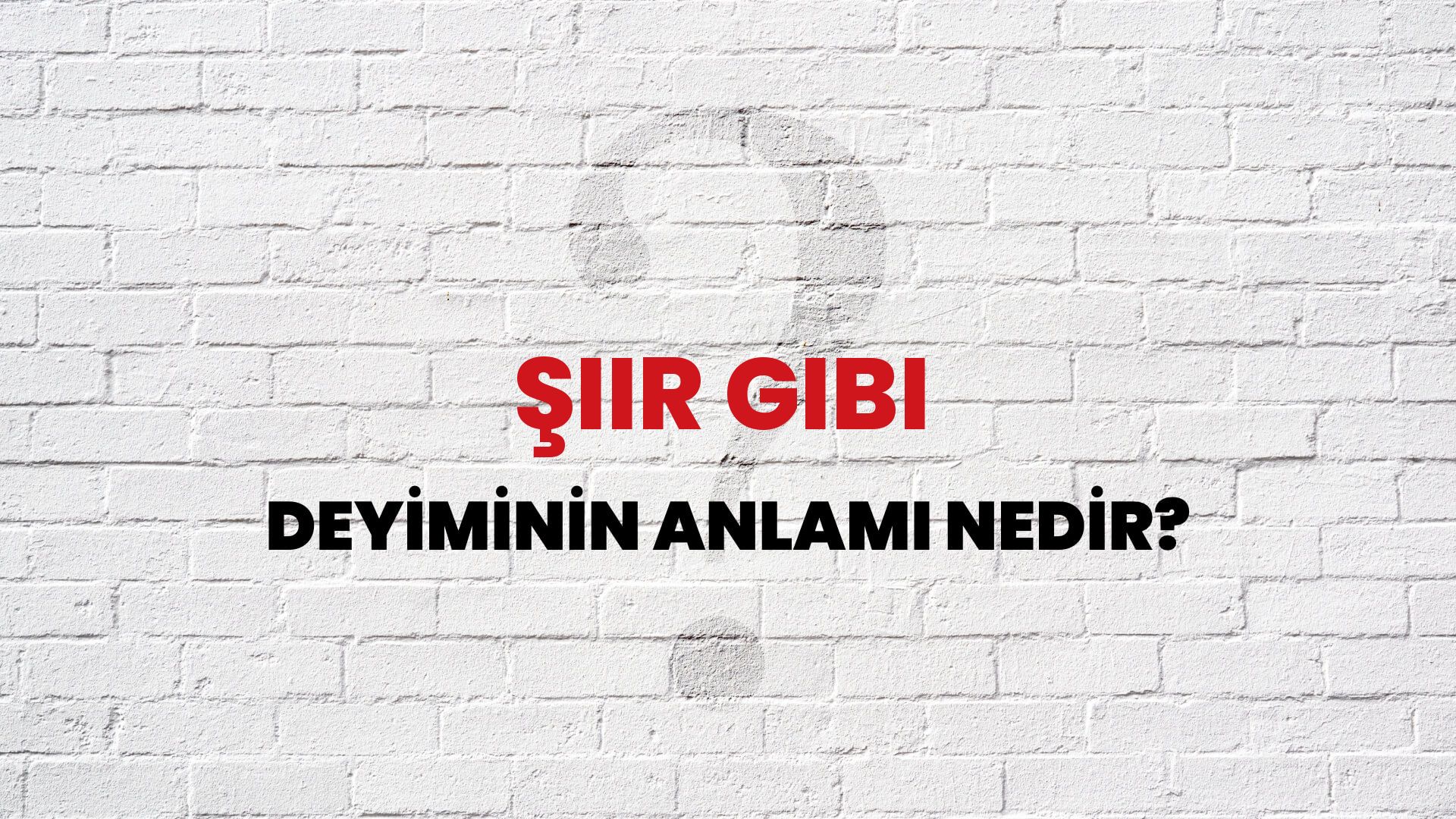 Şiir Gibi Deyiminin Anlamı Nedir?