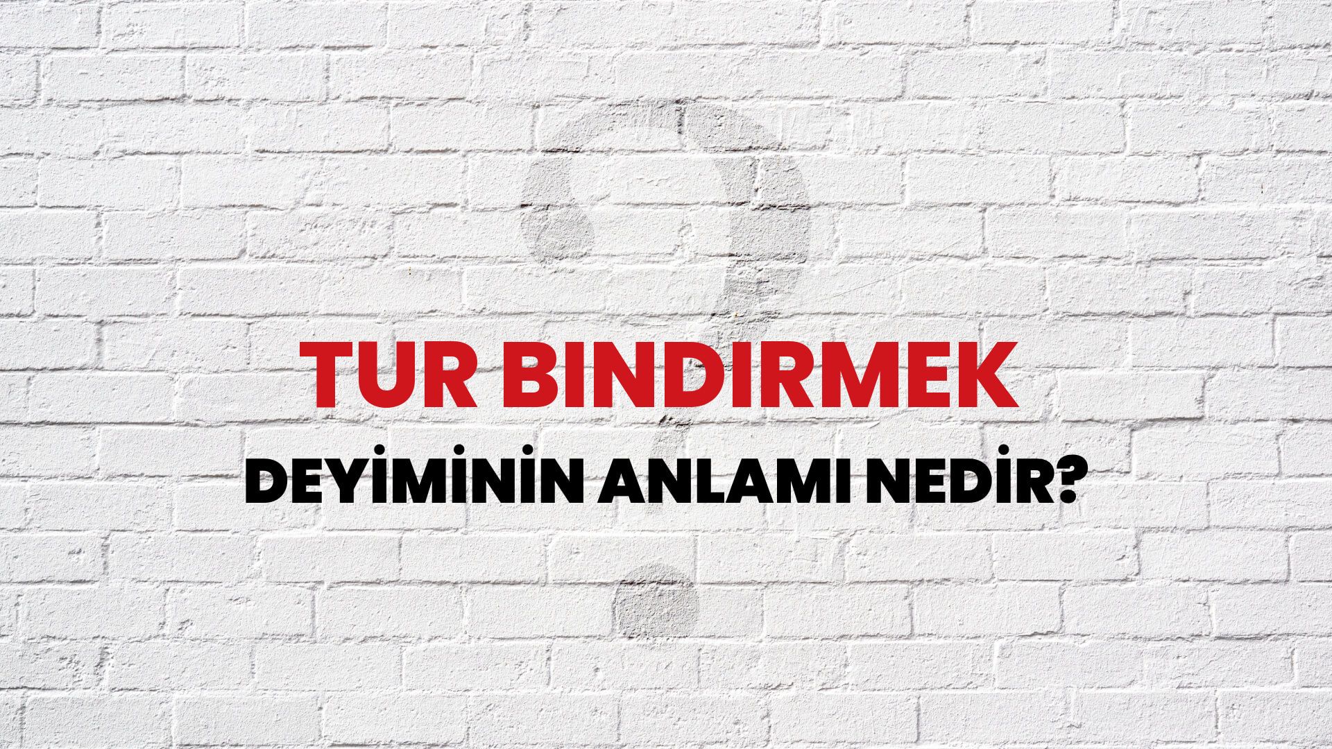 Tur Bindirmek Deyiminin Anlamı Nedir?
