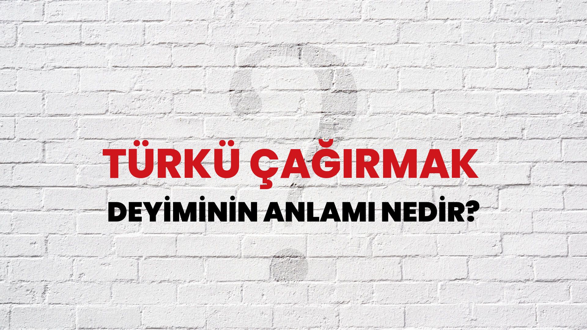 Türkü Çağırmak Deyiminin Anlamı Nedir?