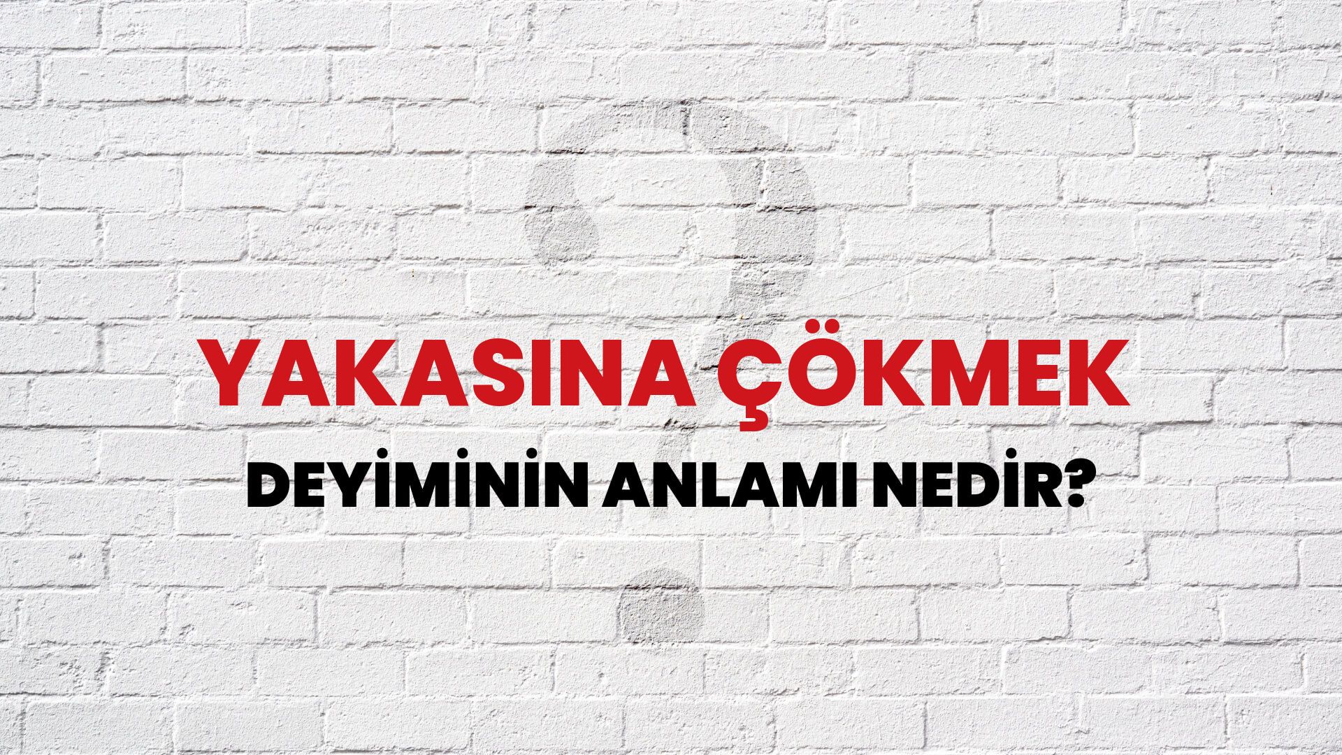 Yakasına Çökmek Deyiminin Anlamı Nedir?