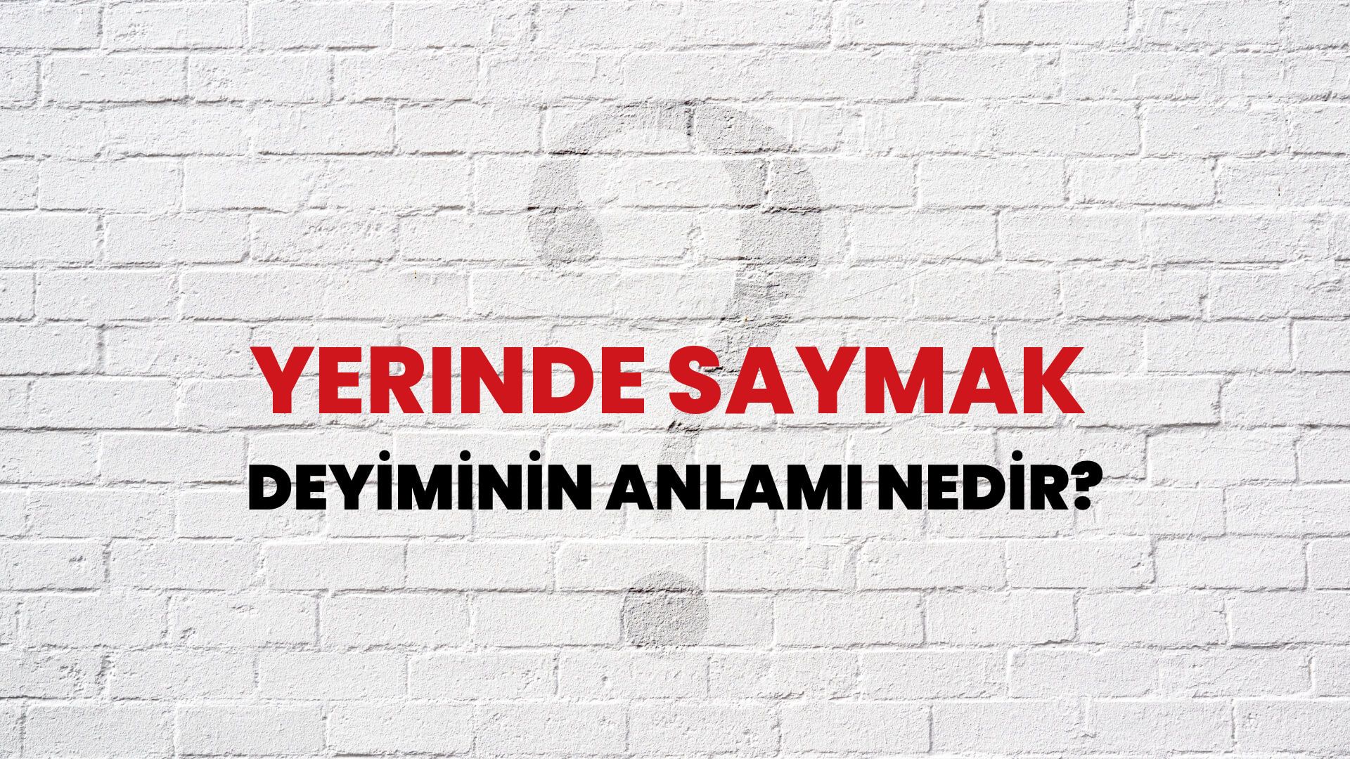 Yerinde Saymak Deyiminin Anlamı Nedir?