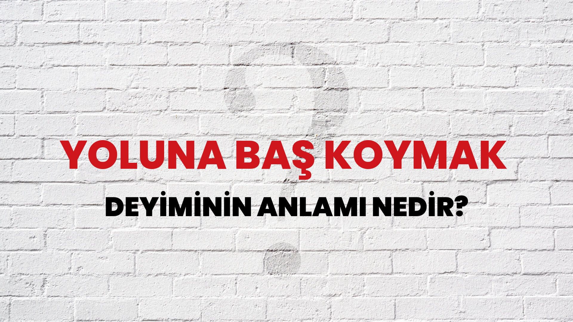 Yoluna Baş Koymak Deyiminin Anlamı Nedir?