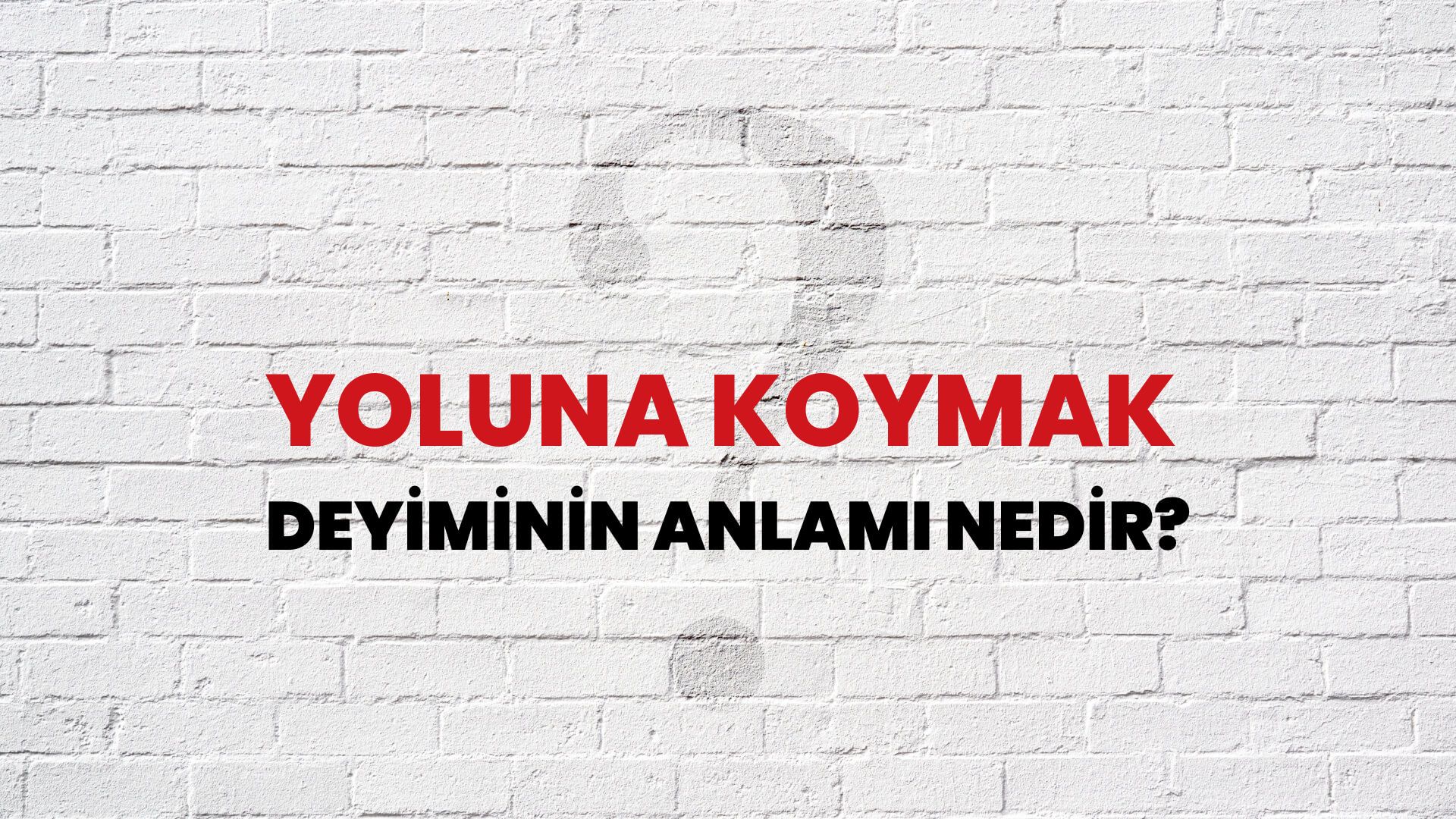 Yoluna Koymak Deyiminin Anlamı Nedir?