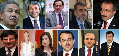 Erdoğan'ın açıkladığı yeni Bakanlar Kurulunda Nazım Ekren, Murat Başesgioğlu, Kürşad Tüzmen, Mustafa Said Yazıcıoğlu, Mehmet Ali Şahin, Kemal Unakıtan, Hüseyin Çelik ve Hilmi Güler kabine dışında kaldı. Ali Babacan Devlet Bakanı ve Başbakan Yardımcılığına; Hayati Yazıcı, Faruk Çelik, Faruk Nafiz Özak ve Zafer Çağlayan Devlet Bakanlığına, Mehmet Şimşek Maliye Bakanlığına, Nimet Çubukçu Milli Eğitim Bakanlığına getirildi. Bülent Arınç, Cevdet Yılmaz, Selma Aliye Kavaf, Sadullah Ergin, Mustafa Demir, Ömer Dinçer, Nihat Ergün ve Taner Yıldız ise kabineye yeni giren bakanlar oldu. Ahmet Davutoğlu, TBBM dışından Dışişleri Bakanlığına atandı.