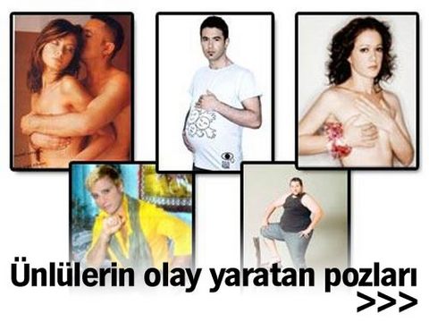 Ünlülerin olay yaratan pozları >>>