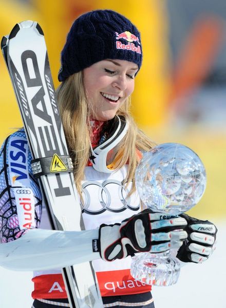 Kayakçı Lindsey Vonn - Listede 9. sırada.