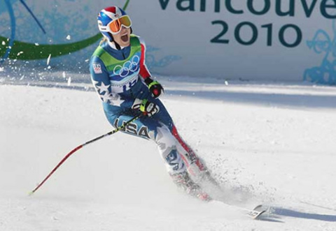 Kayakçı Lindsey Vonn - Listede 9. sırada.