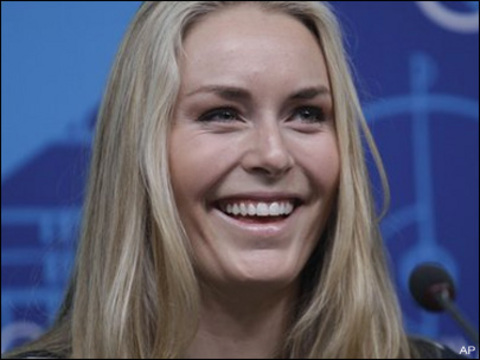 Kayakçı Lindsey Vonn - Listede 9. sırada.