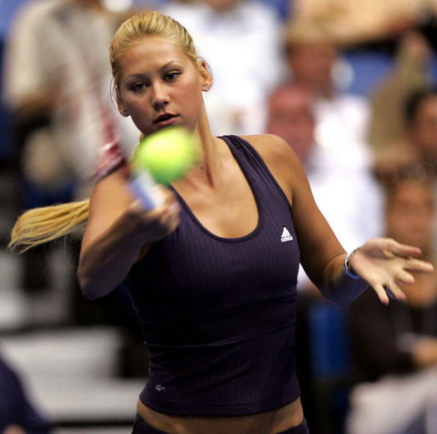 Ünlü Tenisci Anna Kournikova - Listede 3. sırada.