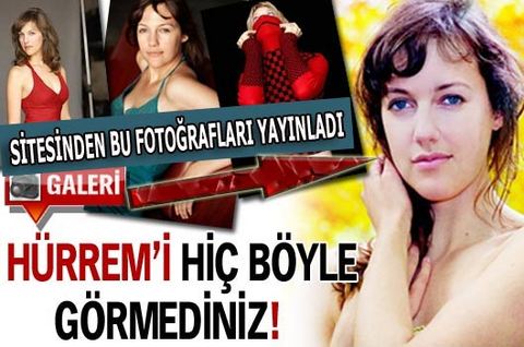 Olay yaratan 'Muhteşem Yüzyıl' dizisinin Hürrem'i kendisine ait internet sitesinden bu fotoğrafları yayınladı...