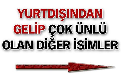 Almanya başta olmak üzere Avrupa ülkelerine çalışmaya giden ailelerin ikinci ve üçüncü kuşak çocukları arasında da sinema ya da TV alanında ün kazananlar var. Bazıları önce doğup büyüdükleri ülkelerde ün kazandı sonra Türkiye'de tanındı, bazıları da Avrupa ülkelerinde başka alanlarda eğitim görüp Türkiye'de oyuncu olarak parladı. İşte Avrupa'dan gelen o ünlü oyuncular.