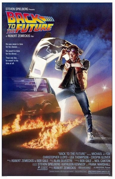 4-Geleceğe Dönüş (Back to the Future) (1985) -  - Kısa sürede seriye dönüşen bir zaman yolculuğu bilimkurgusu örneği. İkincisinin (1989 yapımı) daha ileri gelecekte, üçüncüsünün (1990 yapımı) ise western evreninde geçtiğine rastlamak mümkün. Delorean adlı arabasından karakterlerine ve saat kulesine kadar her öğesiyle 'Tesadüfler kaderi değiştirilebilir mi?' temalı bir popüler kültür ikonu… -