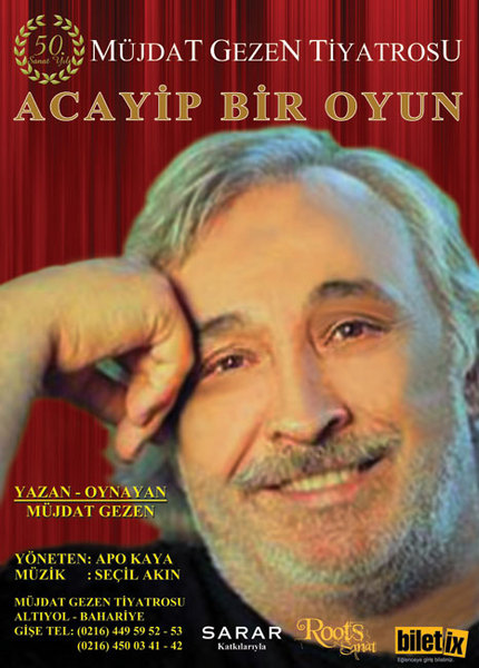 ■ Türkan Saylan Kültür Merkezi Kardelen 1 Salonu'nda; 4 Şubat Cuma, saat 20.30'da, "Acayip Bir Oyun". Giriş: 18 TL. Tel: (216 589 36 00)