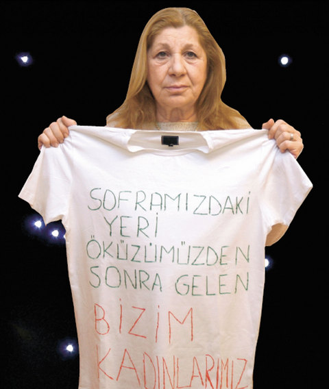 AYLA ALGAN - Oyuncu / Projeyi duyar duymaz "Tabii çocuğum" dedi. "Soframızdaki yeri öküzümüzden sonra - gelen bizim kadınlarımız" olmasını istedi sloganının. Ve sıkı sıkı tembih etti: "Bizim - kadınlarımız"ı büyük yaz."