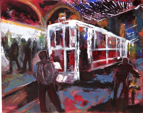Şeyla Niyego - tuval üzeri yağlıboya  80x100