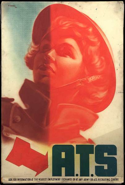 Diri ve gülümseyen... gözünü yukarılara dikmiş büyük bir şevkle bakan bir kadın portresi.İngiliz Sivil Savunma Teşkilatı bu tip posterleri halk arasındaki olumsuz şöhreti ortadan kaldırmak için kullandı. Aileleri kızları bu teşkilata katıldığında, "ucuz" kadınlar olarak nam salmayacağına dair güvenceye ihtiyaç duyuyordu. -