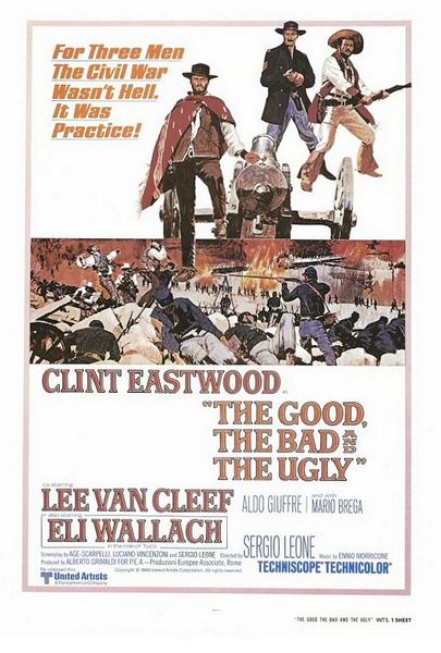 8-İyi Kötü Çirkin (Il buono, il brutto, il cattivo. / The Good, The Bad and the Ugly) (1966) -   - Bir altın madeninin peşinde üç adam. Eli Wallach, Clint Eastwood ve Lee Van Cleef bir arada. Üçlü düello sahnesi görülmeye değer. Tonino Dello Colli'nin sinematografisi, Alberto Grimaldi'nin yapım desteği ve Ennio Morricone'nin müziklerini mükemmel uyumla birleştiren Sergio Leone destekli bir spagetti western şöleni.