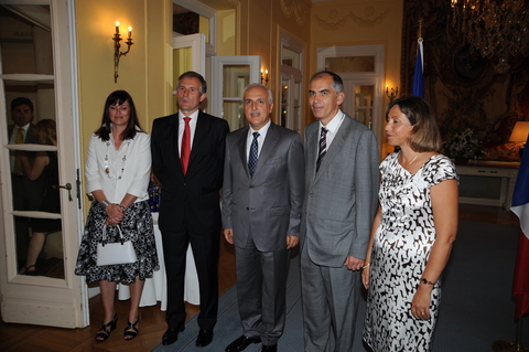 BÜYÜK ELÇİ LAURENT BILI VE EŞİ, HÜSEYİN AVNİ MUTLU, HERVE - MARIA MAGRO 