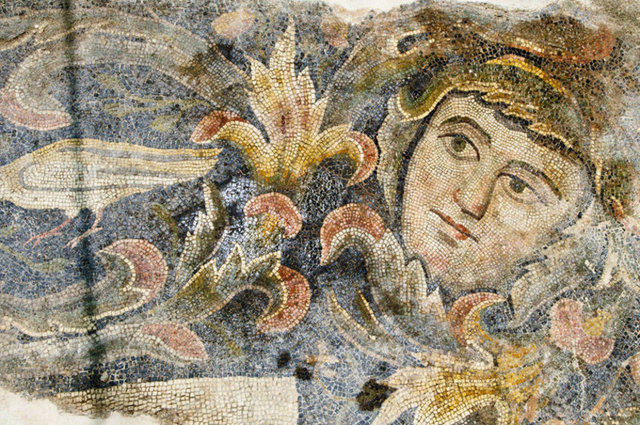 Bodrum katta hamam mozaikleri ve M. S. 1. yüzyıla ait ünlü savaş tanrısı Mars heykeli, giriş katta Fırat kenarındaki villalarda bulunan mozaikler yer alıyor.