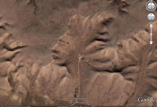 Badlands Guardian (Hintli kafası) Burası Kanada'nın Alberta eyaletinde bulunan Medicine Hat'teki Badlands yöresinde görüntülendi.