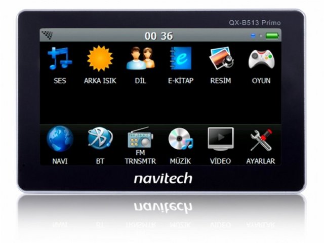 6 - NAVITECH QX-B513 Primo: 5 inç büyüklüğünde dokunmaitk ekranı olan Navitech'in bu modelinde Başarsoft taarfından sağlanan ve 81 il ile 550 ilçeyi kapsayan haritalar kullanılmış. 500 bin kayıtlı önemli nokta bilgisi yüklü olan cihaz, SD/MMC kart ve USB desteği de sunuyor.