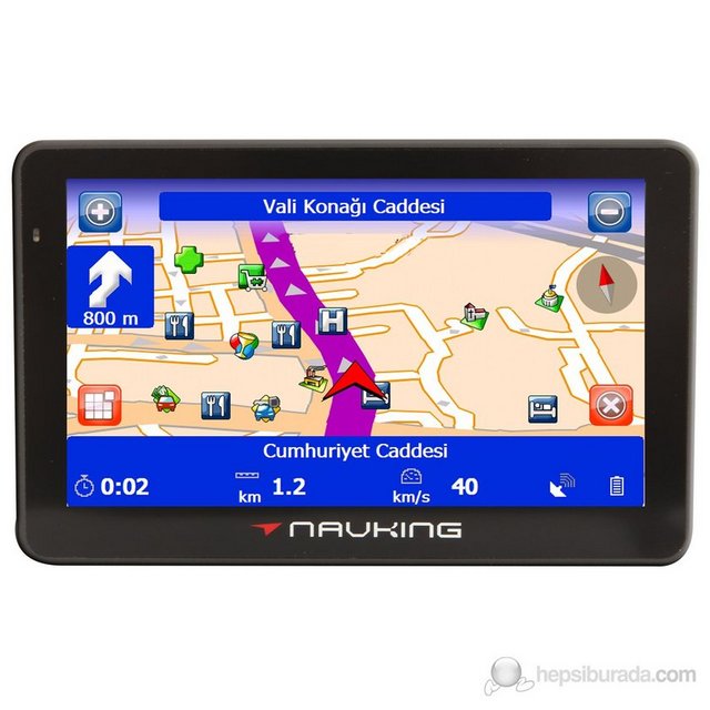 7 - NAVKING W60 L: Hollanda merkezli navigasyon cihazı şirketi Navking'in W60 L modelinin 6 inçlik ekranı 800 x 480 piksel çözünürlük sunuyor.