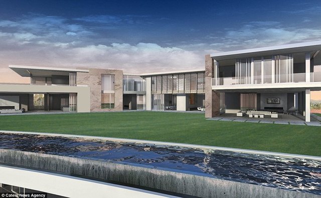 Villada 4 adet yüzme havuzu ve 30 araçlık otopark yer alacak.