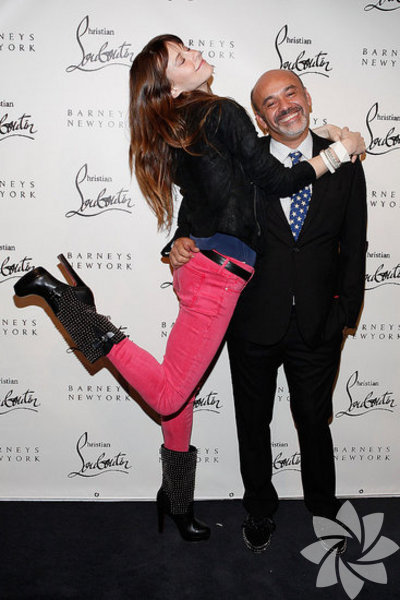 Christian Louboutin and Elettra Wiedemann