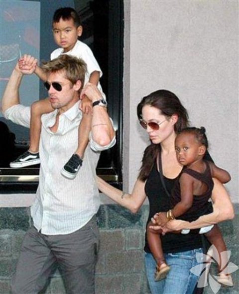 Angeline Jolie ve Brad Pitt 