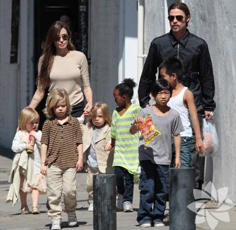 Angeline Jolie ve Brad Pitt 