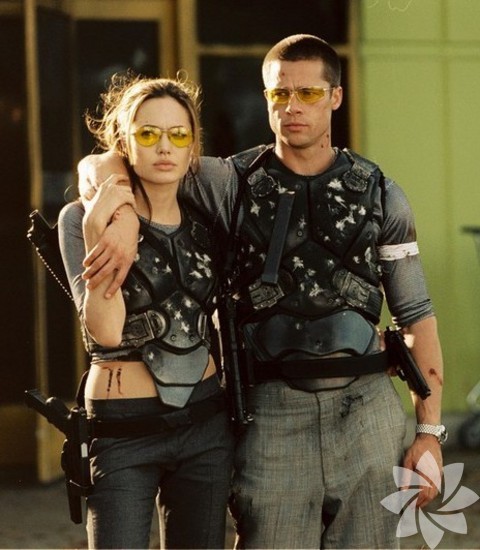 Angeline Jolie ve Brad Pitt 