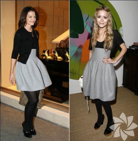 Katie Holmes and Mary Kate Olsen