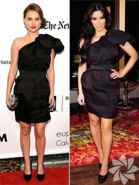 Natalie Portman and Kim Kardashian