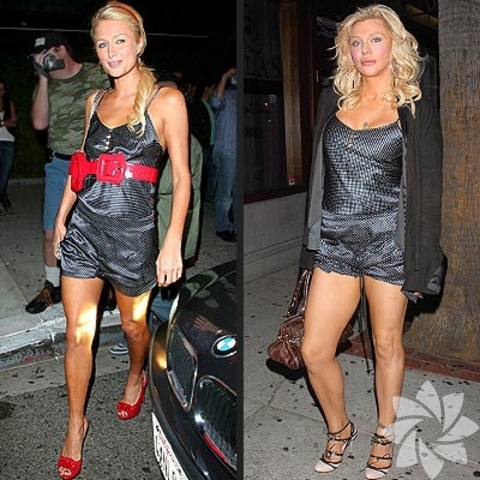 Paris Hilton and Courtney Love