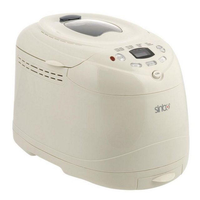 7 - Sinbo SBM-4705: - Sinbo'nun 750 ve 900 gramlık ekmek pişirebilen makinesi, 60 dakikalık sıcak tutma, 600 Watt'lık güç, 13 saatlik geciktirme zamanlayıcısı ve 12 programın yanında hızlı pişirme için özel buton gibi özelliklere sahip. Ortamala ekmek pişirme süresi 3 saat olan cihaz, reçel, marmelat ve kek hamuru da yapabiliyor. Fiyatı 140 TL.